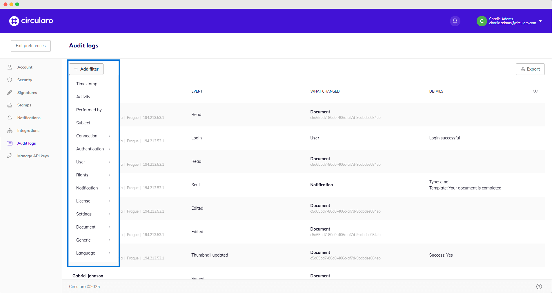 Add filter to audit logs.png