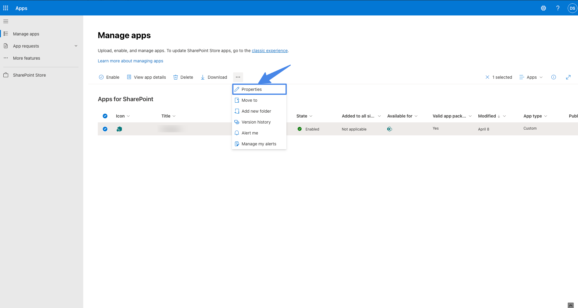 Sharepoint - properiies.png
