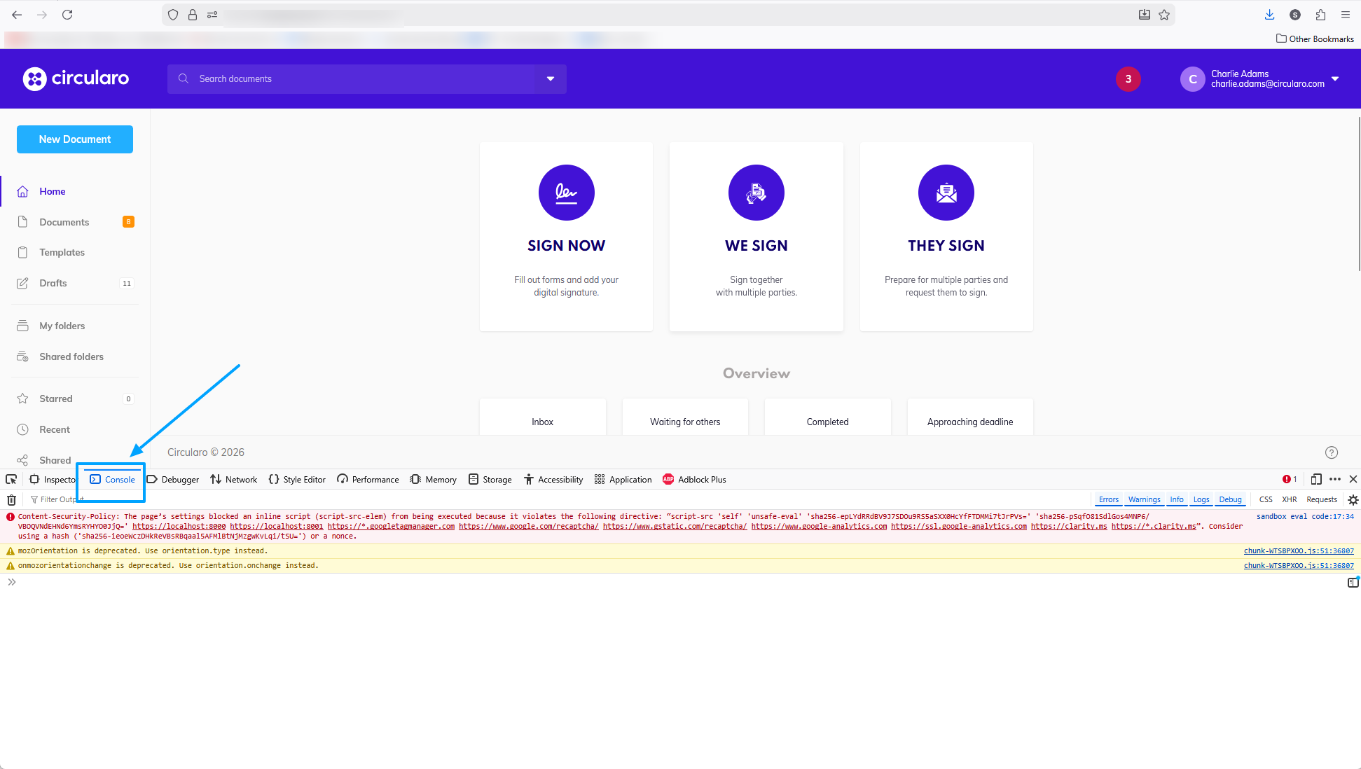Firefox console tab.png