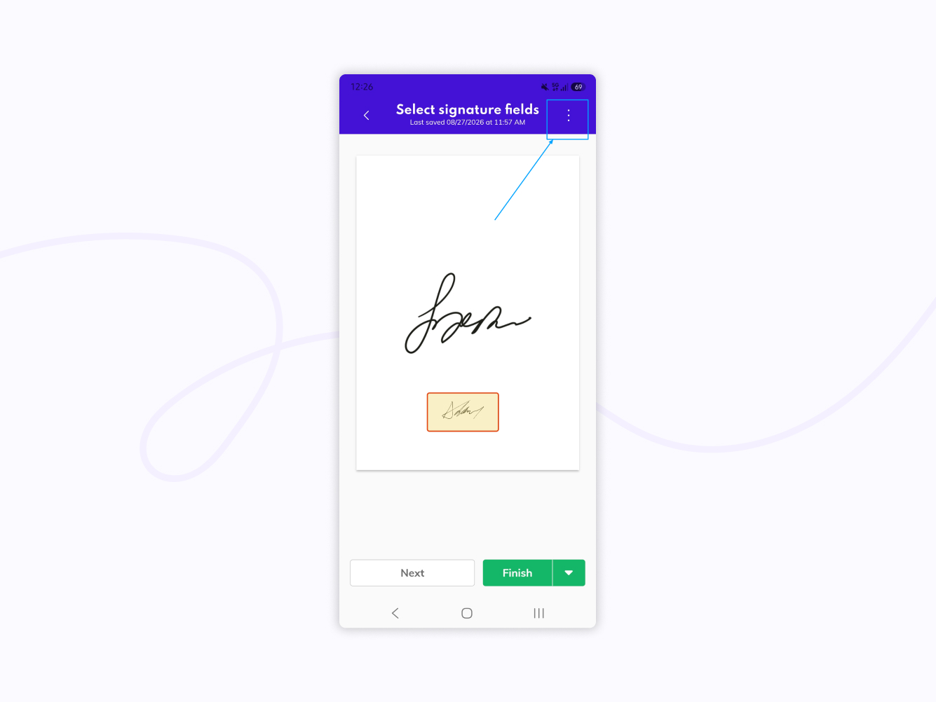Find the Signature provider menu.jpg
